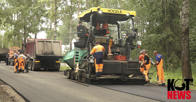 Дороги в Котласе и районе подрядчик ремонтирует с опережением графика